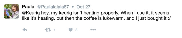 Illustration for article titled Customer Service FTW: When This Woman Complained On Twitter About Her Keurig Not Working, Keurig Beheaded Their CEO